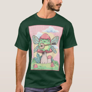 T-shirt Cottagecore esthétique Kawaii grenouille fée Banjo