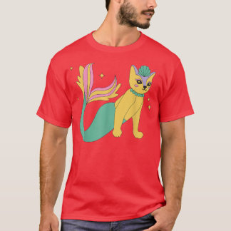 T-shirt cottagecore fée grunge mermaid chat hommes femmes
