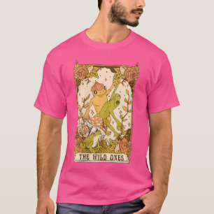 T-shirt Cottagecore foncé Goblincore Tarot Card Frog Et Mu