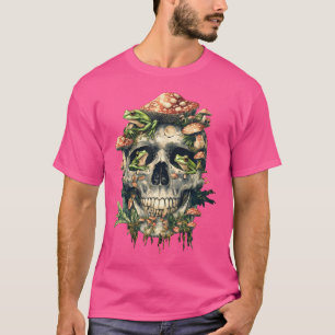 T-shirt Cottagecore Grenouille esthétique Crâne champignon