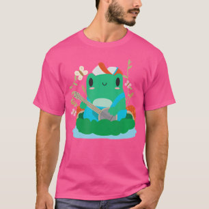 T-shirt Cottagecore Grenouille Jouer Banjo Casquette de ch