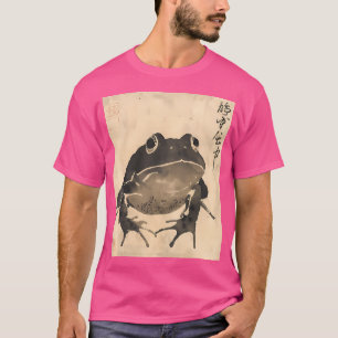 T-shirt Cottagecore Grumpy Frog Kanji Art japonais Matsumo