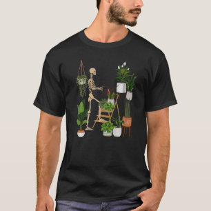 T-shirt Cottagecore Skeleton Ribs Plantes Plante Lover