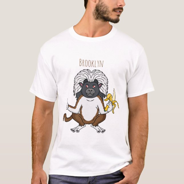 T-shirt Cotton Top Tamarin montoon est une illustration (Devant)