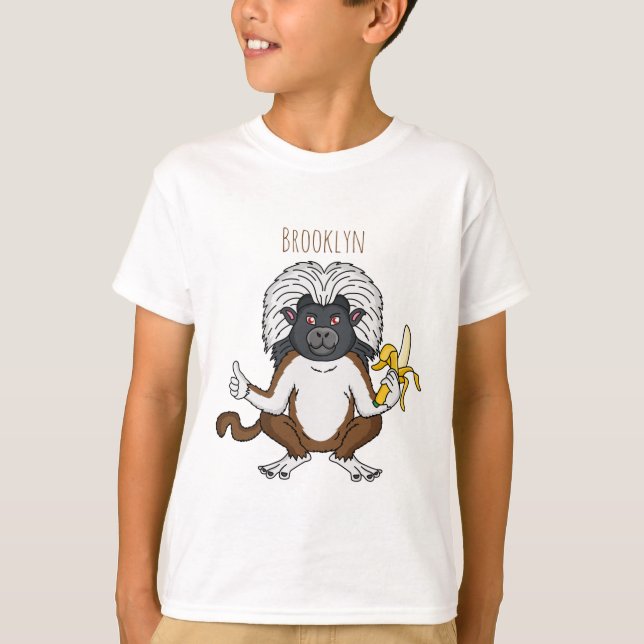 T-shirt Cotton Top Tamarin montoon est une illustration (Devant)