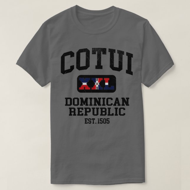 T-shirt Cotui République Dominicaine XXL Design sportif (Design devant)
