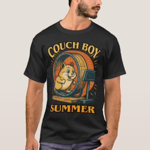 T-shirt Couch Boy Été — Hamster aux Vibes Paresseuses en M