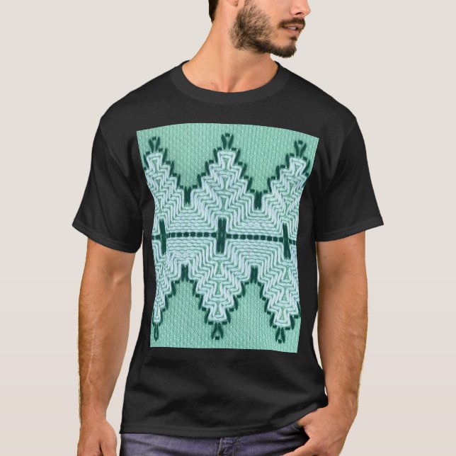 T-shirt Couchage en fil textile rétro, pulsation graphique (Devant)