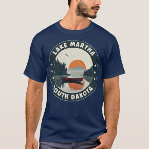 T-shirt Couché de soleil du lac Martha South Dakota