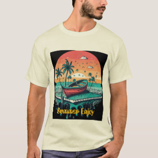T-shirt coucher de soleil