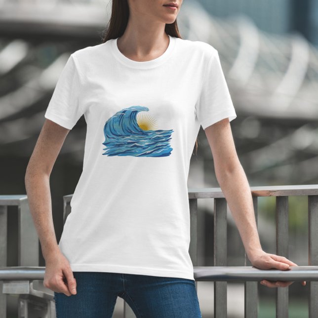 T-shirt Coucher de soleil (Créateur téléchargé)