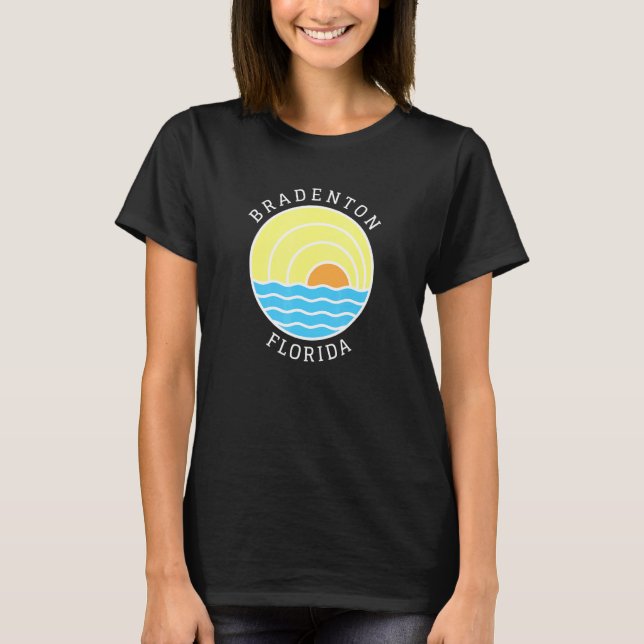 T-shirt Coucher de soleil à Bradenton Floride (Devant)