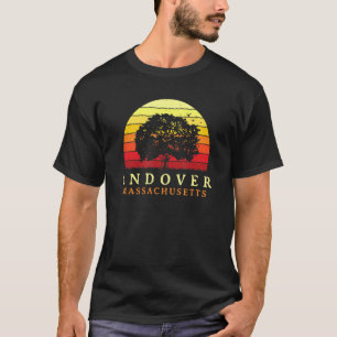 T-shirt Coucher de soleil à feuillage persistant et chêne