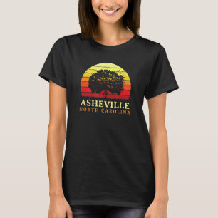 T-shirt Coucher de soleil à feuilles persistantes Ashevill