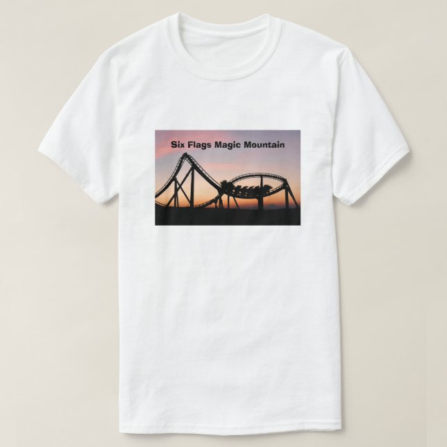 T-shirt Coucher de soleil à Six Flags Magic Mountain (Design devant)