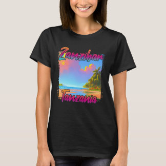 T-shirt Coucher de soleil à Zanzibar
