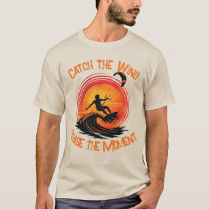 T-shirt Coucher de soleil Air Rush Kitesurfing Coucher de