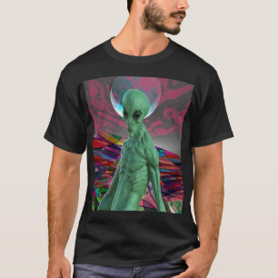 T-shirt Coucher de soleil Alien