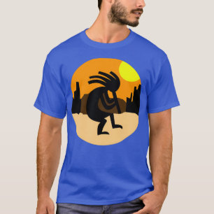 T-shirt Coucher de soleil amérindien Kokopelli