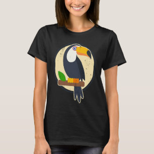 T-shirt Coucher de soleil Animaux d'oiseaux exotiques Plan