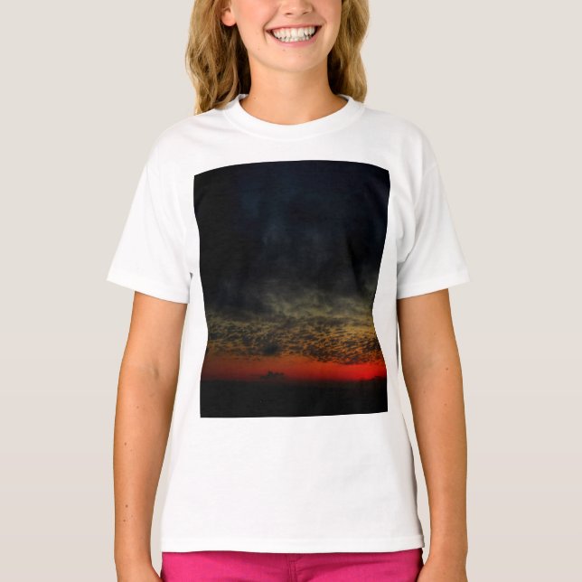 T-shirt Coucher de soleil avant la tempête (Devant)