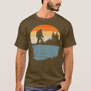 T-shirt Coucher de soleil Bigfoot Retro Vintage Sasquatch