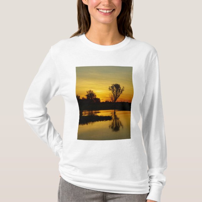 T-shirt Coucher de soleil, Billabong de Yellow Water (Devant)