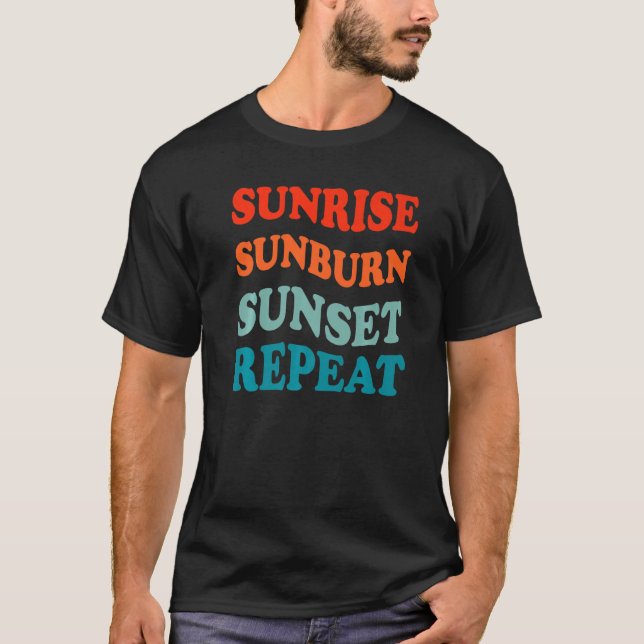 T-shirt Coucher de soleil Coucher de soleil Coucher de sol (Devant)