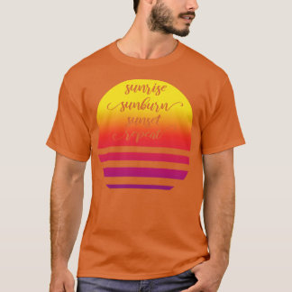 T-shirt Coucher de soleil Coucher de soleil Répétition II