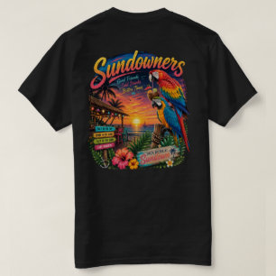 T-shirt Coucher de soleil couleur vibrante