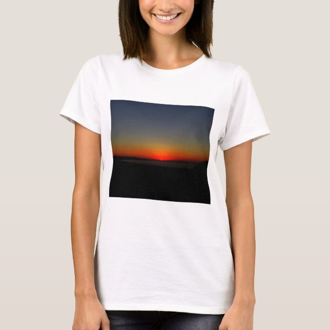 T-shirt Coucher de soleil dans l'eau (Devant)