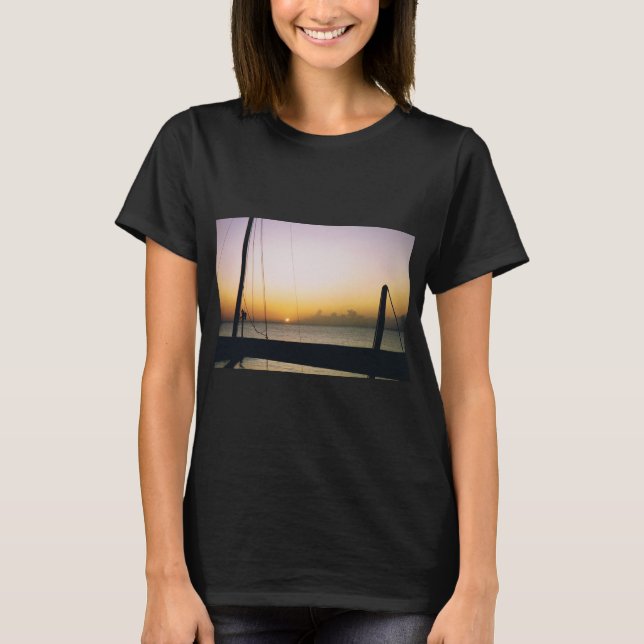 T-shirt Coucher de soleil d'Aruba (Devant)