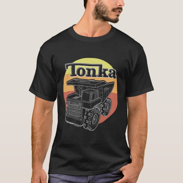 T-shirt Coucher de soleil de camion Tonka (Devant)