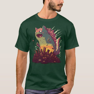 T-shirt Coucher de soleil de Catzilla