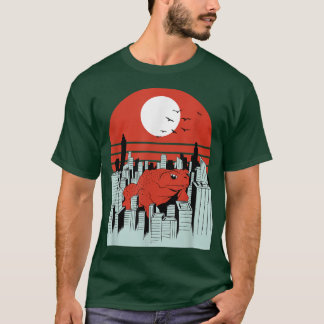 T-shirt Coucher de soleil de crapaud rouge
