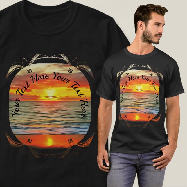 T-shirt Coucher de soleil de la baie de Banderas 1738 (Créateur téléchargé)