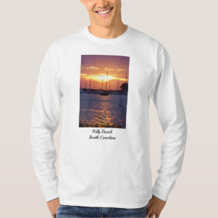 T-shirt Coucher de soleil de la passion violette