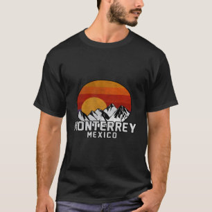 T-shirt Coucher de soleil de montagne de Monterrey Mexique