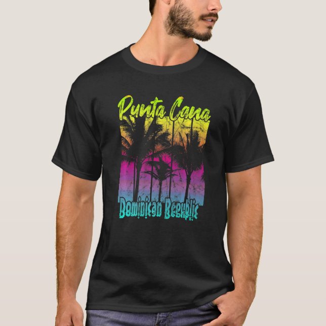 T-shirt Coucher de soleil de Punta Cana (Devant)