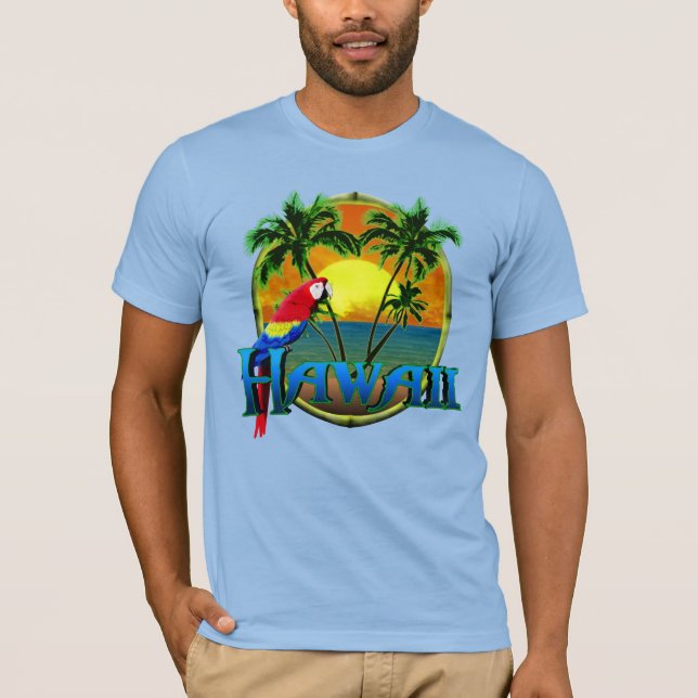 T-shirt Coucher de soleil d'Hawaii (Devant)