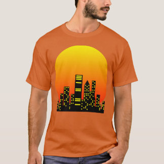 T-shirt Coucher de soleil drôle à Inhe City