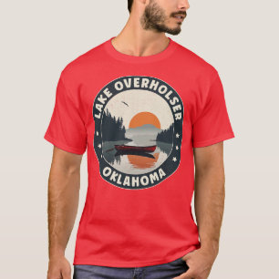 T-shirt Coucher de soleil du lac Overholser Oklahoma
