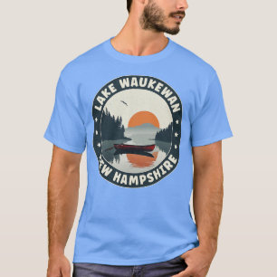 T-shirt Coucher de soleil du lac Waukewan New Hampshire