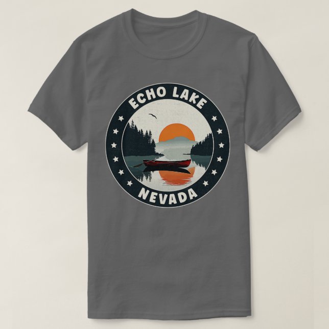 T-shirt Coucher de soleil Echo Lake Nevada (Design devant)