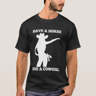 T-shirt Coucher De Soleil Économisez Une Promenade À Cheva