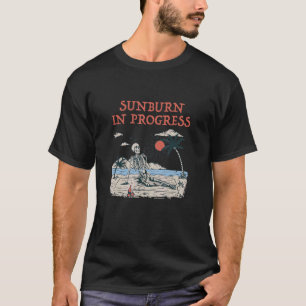 T-shirt Coucher De Soleil En Cours Bain De Soleil Plage Ta