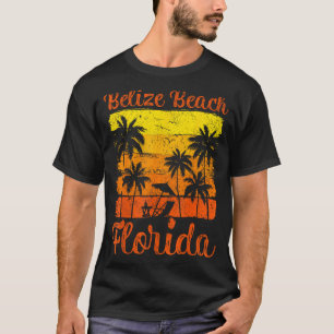 T-shirt Coucher de soleil estival vintage Floride Belize p