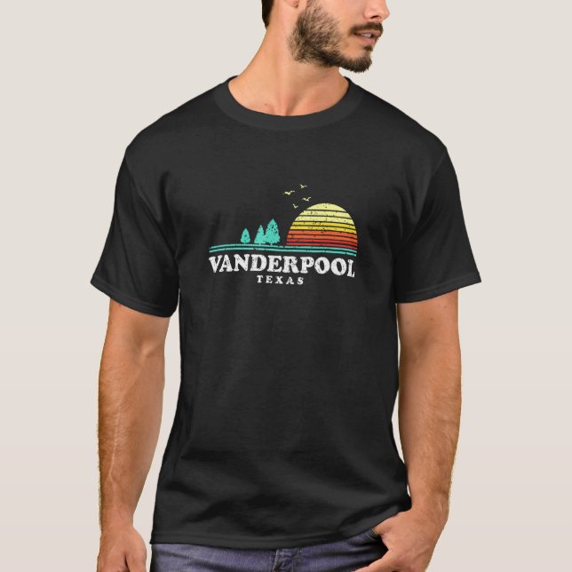 T-shirt Coucher de soleil éternel Forêt de Vanderpool Bois (Devant)