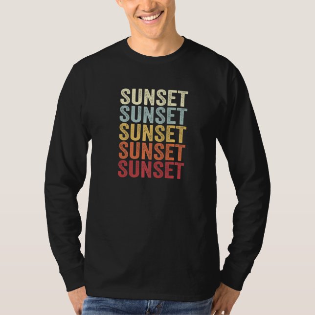 T-shirt Coucher de soleil Floride Coucher de soleil FL Tex (Devant)
