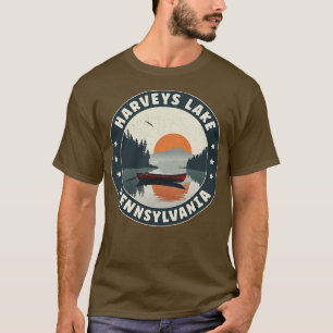 T-shirt Coucher de soleil Harveys Lake Pennsylvania